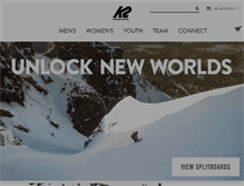 Tablet Screenshot of k2snowboarding.com